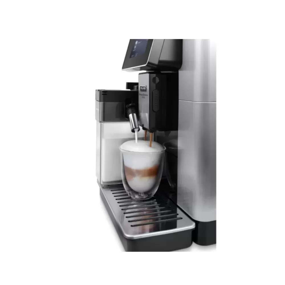 Espressor automat De’Longhi PrimaDonna SOUL ECAM 610.74.MB, 1450W, 19 bar, 2.2 l, LatteCrema System, Argintiu Negru