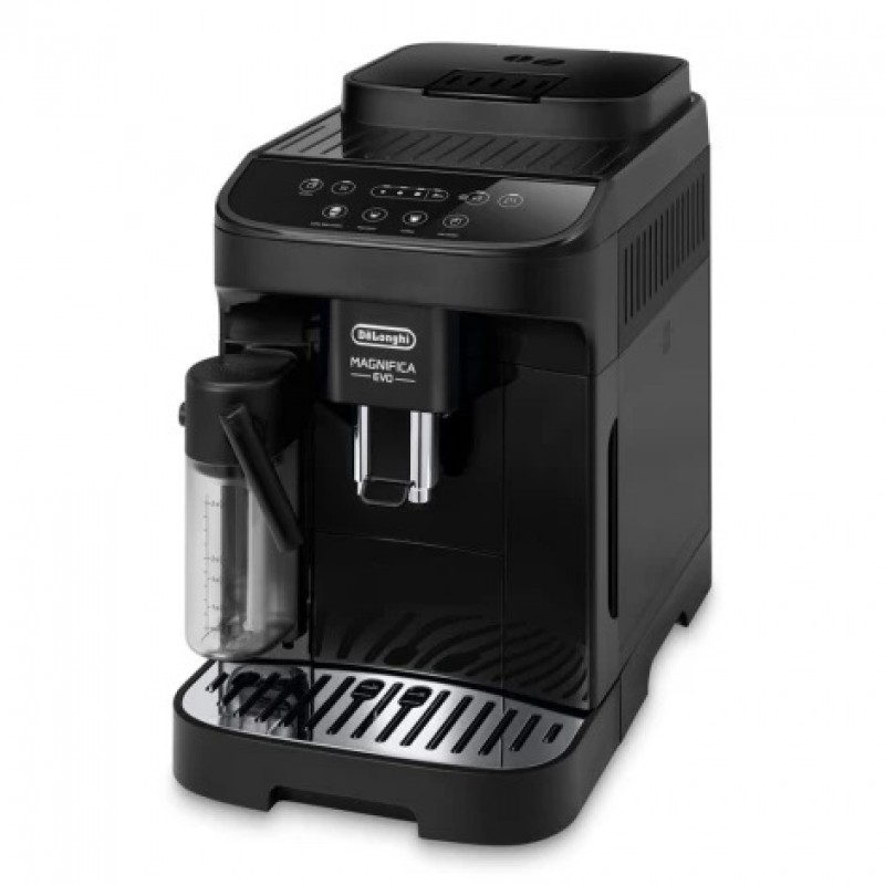 Espressor automat DeLonghi Magnifica Evo ECAM 290.51.B, Carafa pentru lapte, Sistem LatteCrema, Rasnita cu 13 setari, 1,8l, 15 bar, 1450W, Negru