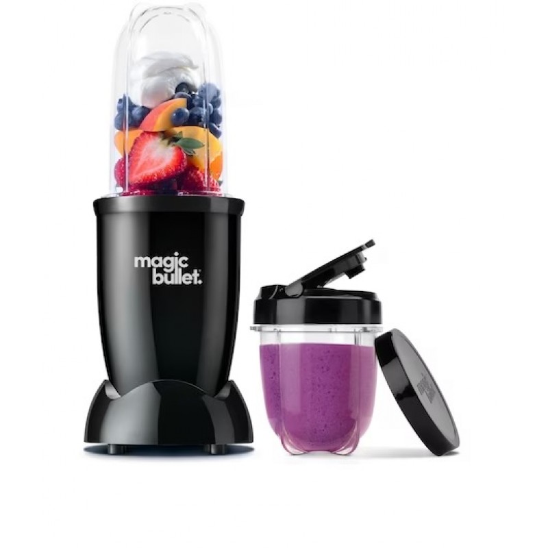 Blender Magic Bullet, 200 W, 1 viteza, cupa 355 ml, cupa 560 ml, negru