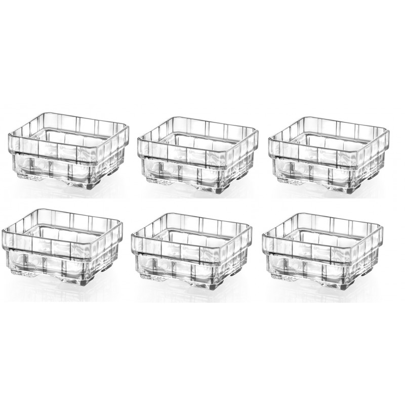 Set 6 boluri superpozabile Click Clack pentru aperitiv Stack, RCR Crystal, 20 cl, Stivuibile in 2 moduri