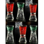 Set 6 pahare Clessidra Tatoo, RCR Crystal 2 in 1, Ideale pentru Shot-uri, lichior sau masura pentru cocktail-uri, 30 si 60 ml