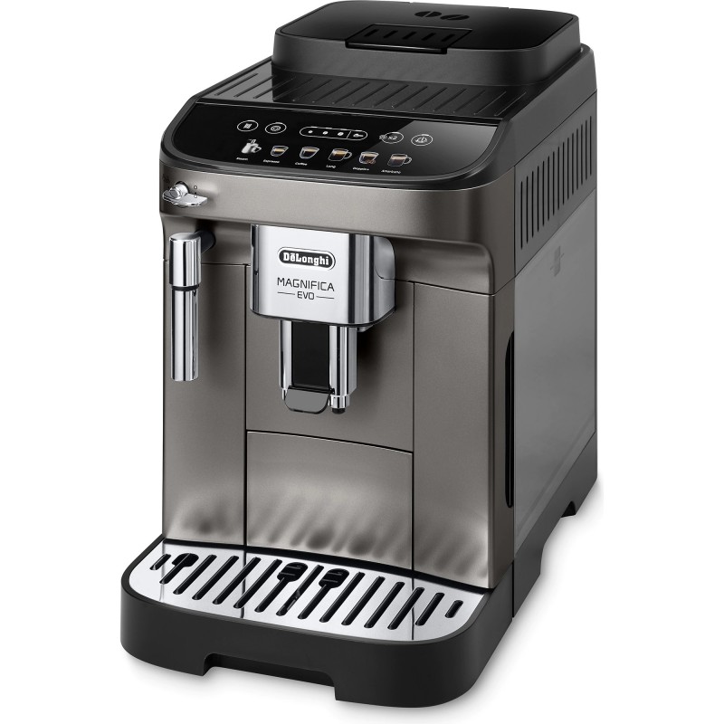 Espressor automat DeLonghi Magnifica Evo ECAM 290.42.TB, Sistem spumare lapte manual, Rasnita cu 13 setari, 1,8l, 15 bar, 1450W, Negru/Argintiu