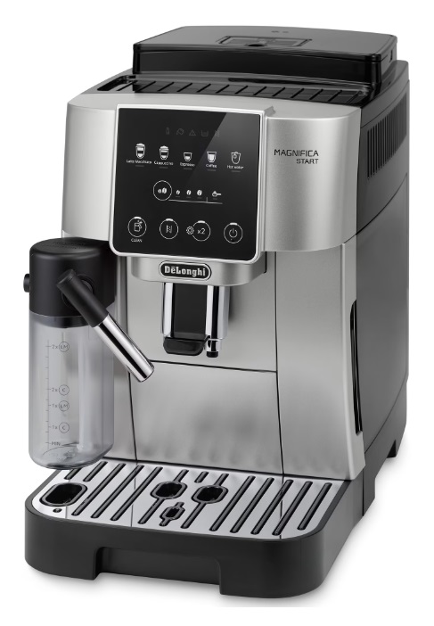 Espressor automat DeLonghi Magnifica Start ECAM 220.80.SB, 1,8 l, 15 bar, carafa cu tehnologie LatteCrema, 1450 W, Negru-Argintiu