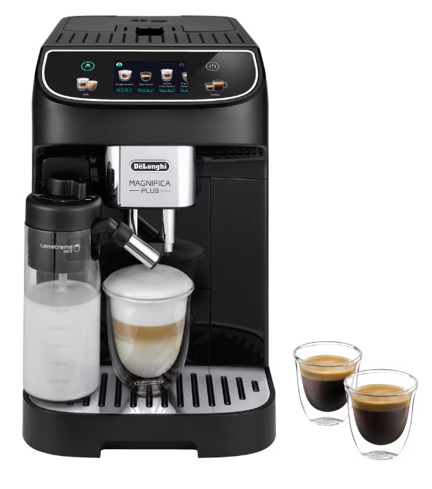 Espressor automat DeLonghi Magnifica PLUS ECAM 320.60.B, tehnologie LatteCrema, 1,8 l, 15 bar, 1450 W, negru