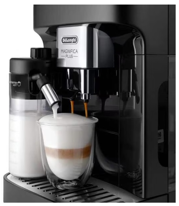 Espressor automat DeLonghi Magnifica PLUS ECAM 320.60.B, tehnologie LatteCrema, 1,8 l, 15 bar, 1450 W, negru