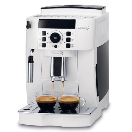 Espressor automat DeLonghi, ECAM 21.117 Wh, 1450W, 15 bar, Rasnita cafea integrata, Alb