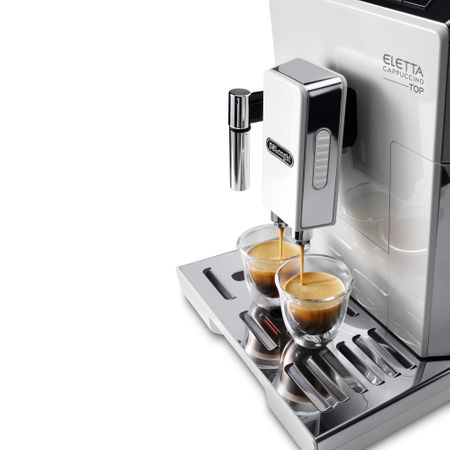 Espressor automat DeLonghi ECAM 45.760 ELETTA, 1450 W, 15 bar, Alb