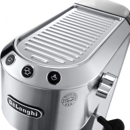 Espressor manual DeLonghi Dedica Style EC 685, 1300 W, 15 Bar, 1.1 l, Slim, Inox