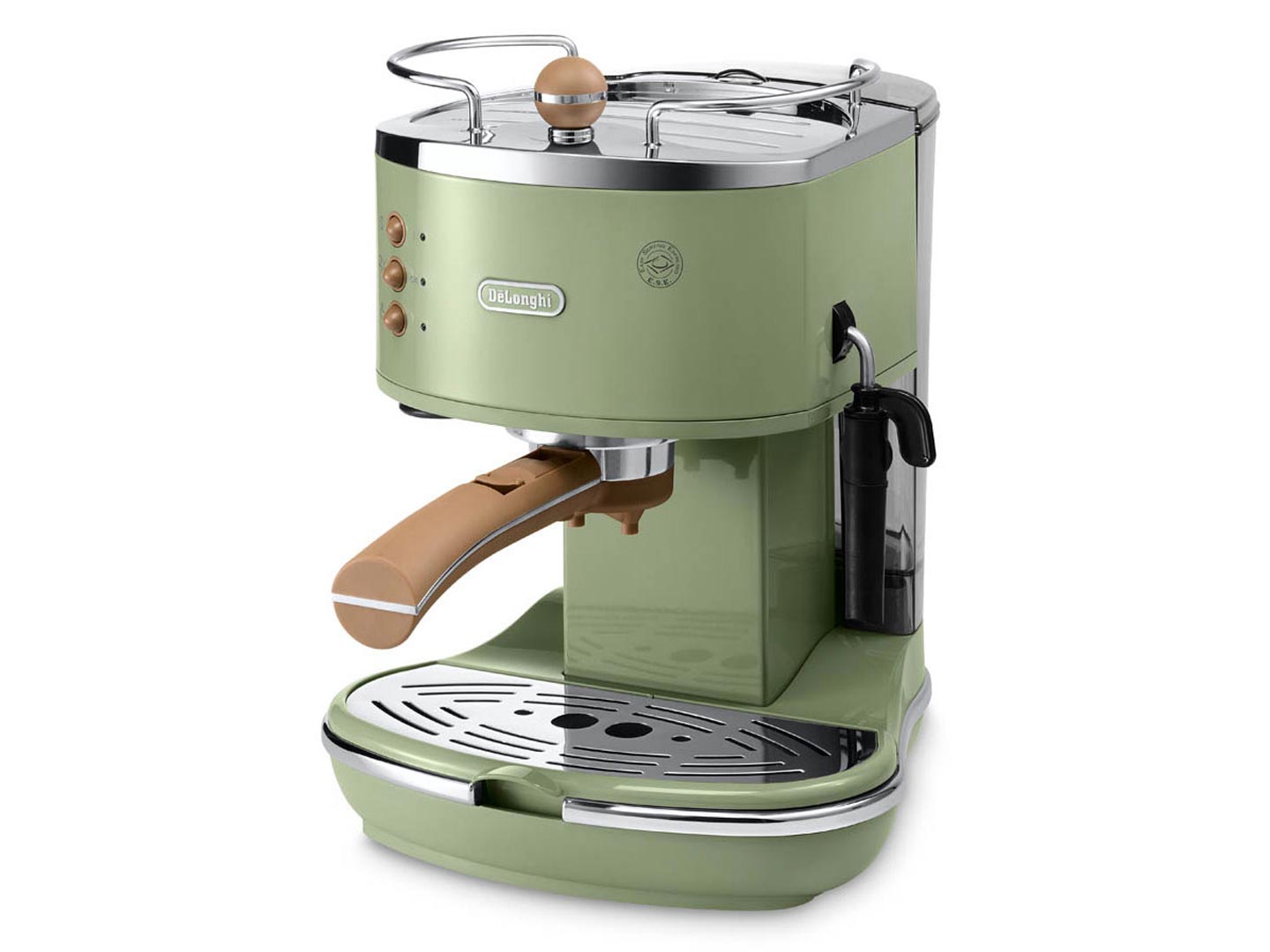 Espressor manual DeLonghi Vintage ECOV311.GR, 1100W, 15 bar, 1.4 l, Verde