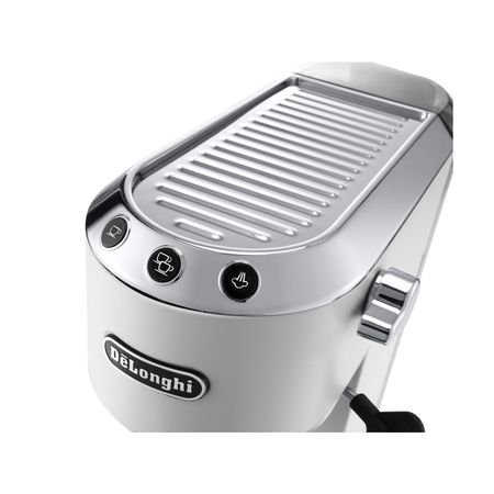 Espressor manual DeLonghi Dedica Style EC 685.W, 1300 W, 15 Bar, 1.1 l, Slim, Alb