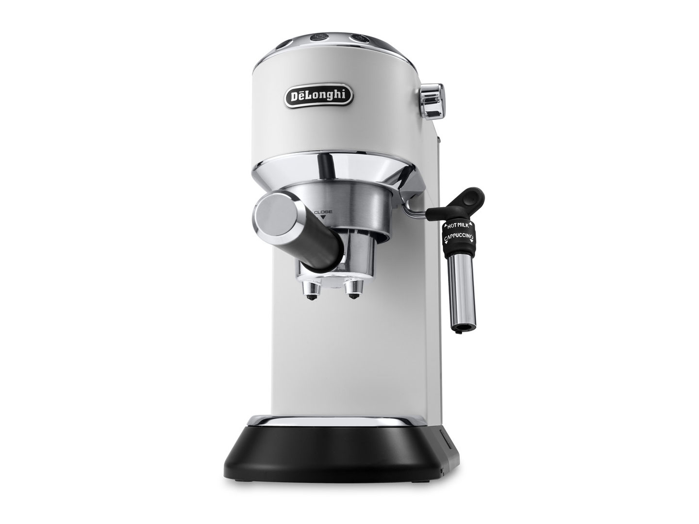 Espressor manual DeLonghi Dedica Style EC 685.W, 1300 W, 15 Bar, 1.1 l, Slim, Alb