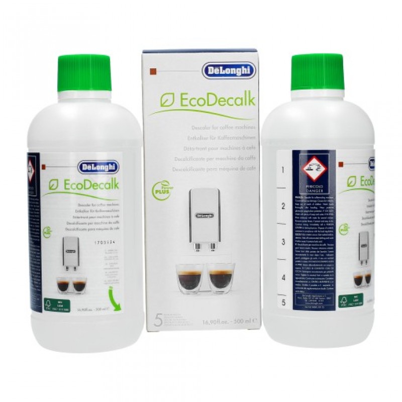 Set 2 Decalcifiante pentru aparatele de cafea DeLonghi, 500 ml, 5 decalcifieri