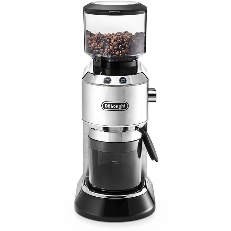 Rasnita de cafea DeLonghi Dedica KG 520M, 150 W, 350 g, Argintiu / Negru