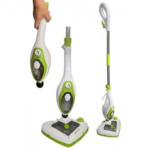 Mop multifunctional cu aburi 10 in 1 Vaporella Medicare SC2121, 0.4l, 1500W, 3,5 bari, alb-verde