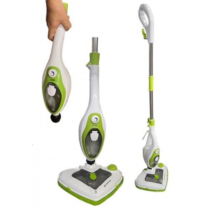 Mop multifunctional cu aburi 10 in 1 Vaporella Medicare SC2121, 0.4l, 1500W, 3,5 bari, alb-verde