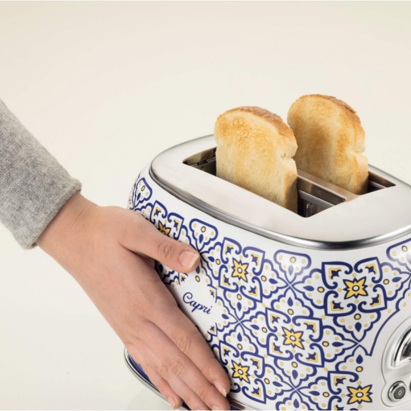 Prajitor de paine Ariete, 0155 Vintage, 810 W, 2 Felii, Capri Delcaffe.ro