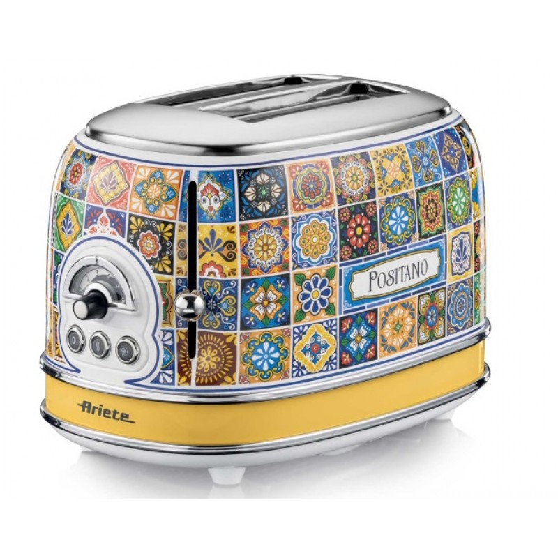 Prajitor de paine Ariete, 0155 Vintage, 810 W, 2 Felii, Positano Delcaffe.ro