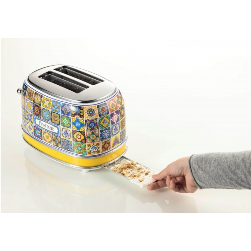 Prajitor de paine Ariete, 0155 Vintage, 810 W, 2 Felii, Positano Delcaffe.ro