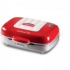 Aparat multifunctional pentru gogosi, briose si sandwich, Ariete 1972WH/RED