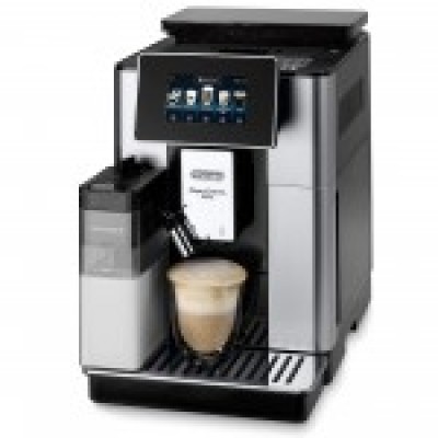 Espressor automat De’Longhi PrimaDonna SOUL ECAM 610.55.SB, Carafa pentru lapte, Sistem LatteCrema, Rasnita cu tehnologie Bean Adapt, Coffee Link App, 1450W, 19 bar,2.2 l, Negru - Argintiu