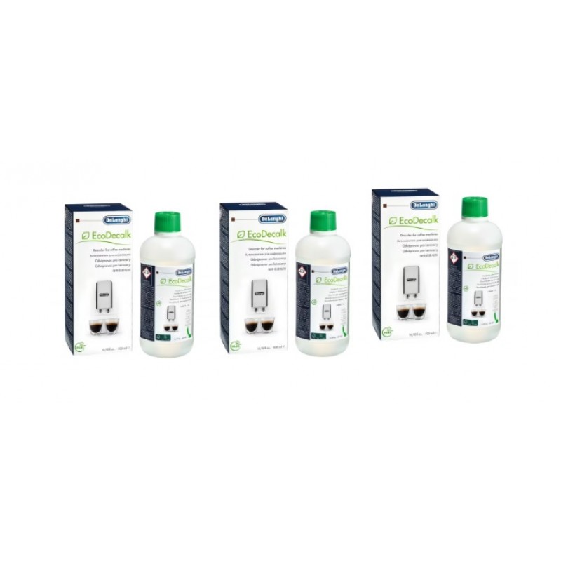 Set 3 decalcifiante DeLonghi EcoDecalk, 3 x 500 ml