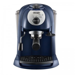 Espressor manual De'Longhi EC191CD, 1100 W, 15 bari, 1 l, Sistem Crema Disco, Dark Blue