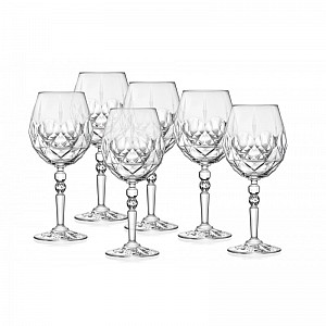 Set 6 pahare cu picior pentru vin alb Alkemist 532 ml, RCR Crystal