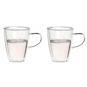 Set 2 Cani thermo ZEN pentru ceai, lapte sau orice bautura rece sau calda, ceai, cafea, lapte, 300ml, DelCaffe