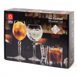 Set 4 pahare cocktail RCR Crystal, Luxion Eco Crystal Glass