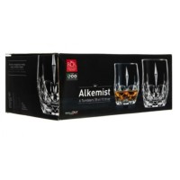 Set 6 pahare whisky Alkemist, RCR Crystal, Ideale pentru whisky, lichior si cocktail-uri, 35 cl