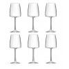 Set 6 pahare cu picior pentru vin alb Essential 43, RCR Crystal, 43 cl