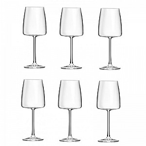 Set 6 pahare cu picior pentru vin rosu Essential 54, RCR Crystal, 54 cl