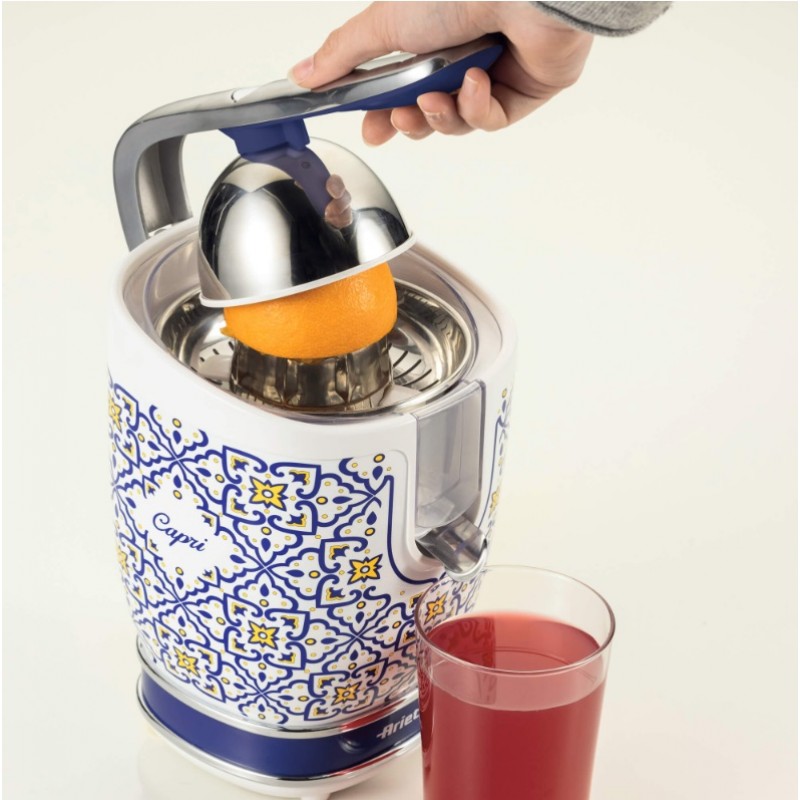 Storcator De Citrice Ariete 0413, Putere 85W, Inox, Cu Maner, Positano Vintage Delcaffe.ro