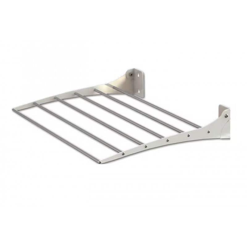 Uscator de rufe pliabil de perete, 120 cm, Economiseste spatiu, Metal si aluminiu, Max 25 kg rufe, Alb