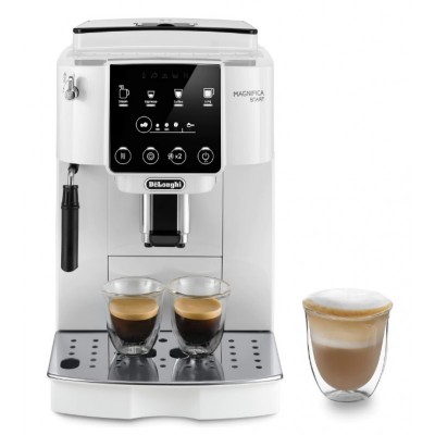 Espressor automat De"Longhi Magnifica Start ECAM 220.20.W, 1450 W, 1.8l, 15 bar, sistem de spumare lapte manual, alb