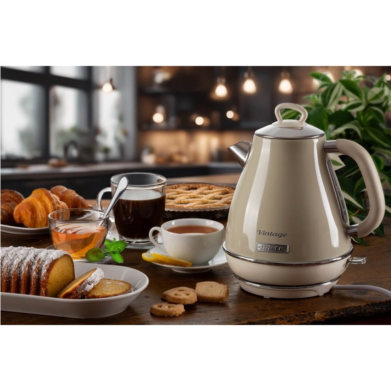 Cana electrica Ariete, Vintage 2869,1.7 l, 2000 W, Crem Delcaffe.ro