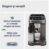 Espressor automat DeLonghi Magnifica PLUS ECAM 320.70.TB, tehnologie LatteCrema, , 1,9 l, 15 bar, 1450 W, negru/gri inchis