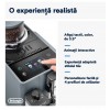 Espressor automat DeLonghi Rivelia EXAM 440.55.G, 2 recipiente pentru boabe, Tehnologie Bean Adapt, carafa cu tehnologie LatteCrema Hot, 1450W, 19 bar, 1.4 l, Gri