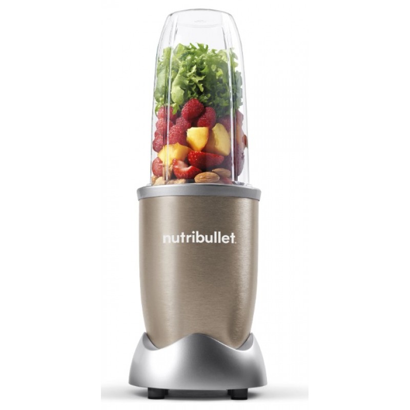 Blender Nutribullet Pro 0C22300006, 900 W, 1 viteza, cupa inalta 0.9l, cupa inalta 0.7l, 5 accesorii, Bronz