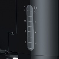 Cafetiera Braun KF1100BK, 1000 W, Carafa din sticla, Capacitate 1.38 L, Filtru pivotant, Sistem anti-picurare, Oprire automata, Negru