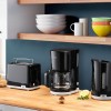 Cafetiera Braun KF1100BK, 1000 W, Carafa din sticla, Capacitate 1.38 L, Filtru pivotant, Sistem anti-picurare, Oprire automata, Negru