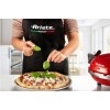 Cuptor electric pentru pizza Ariete "Pizza in 4 minute" 0909/10, 1200W, 32 cm, Pana la 400°C, 5 trepte, Placa de piatra, Acoperire antiaderenta, Rosu Delcaffe.ro