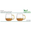 Set 2 Cani thermo MY CUP pentru ceai, lapte sau orice bautura rece sau calda, 480ml, DelCaffe