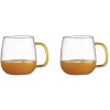 Set 2 Cani thermo MY CUP pentru ceai, lapte sau orice bautura rece sau calda, 480ml, DelCaffe