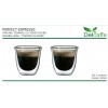 Set 2 pahare termice cu pereti dubli, ESPRESSO 80, DelCaffe, 80ml