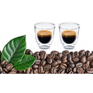 Set 2 pahare termice cu pereti dubli, ESPRESSO 80, DelCaffe, 80ml