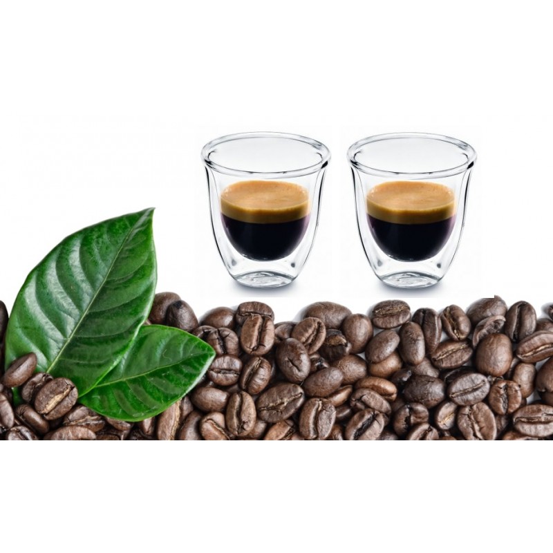 Set 2 pahare termice cu pereti dubli, ESPRESSO 80, DelCaffe, 80ml