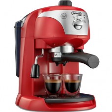 Espressor cu pompa DeLonghi EC221.Red, Dispozitiv spumare, Sistem cappuccino, 15 Bar, 1 l, Oprire automata