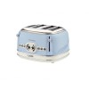 Prajitor de paine Ariete, 0156 Vintage, 1600 W, 4 Felii, crem/blue