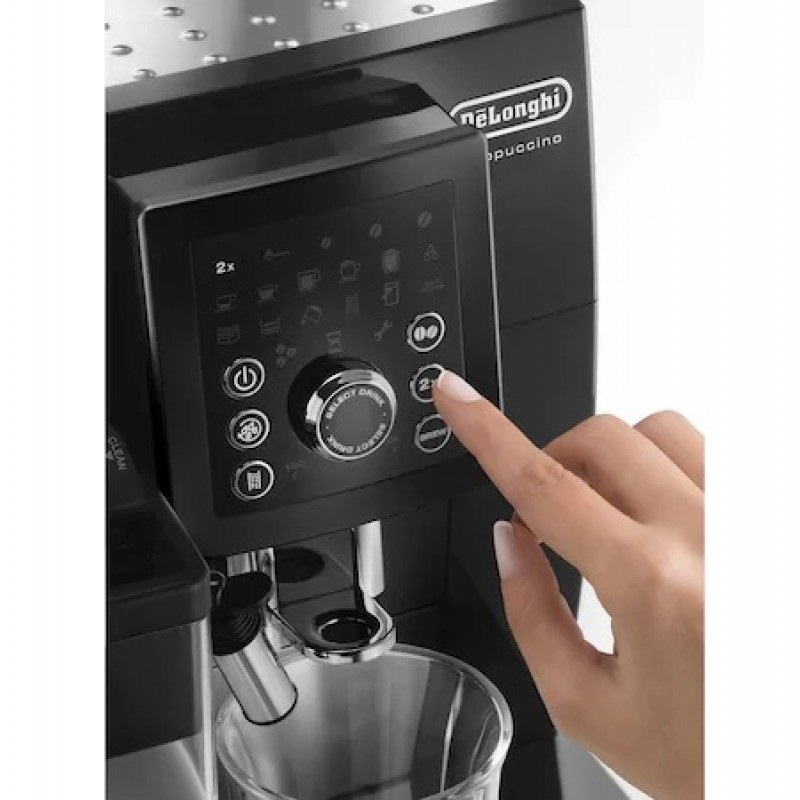 Espressor automat De’Longhi Magnifica S ECAM 23.260.B, 1450 W, 15 bar, 1.8 l, Negru